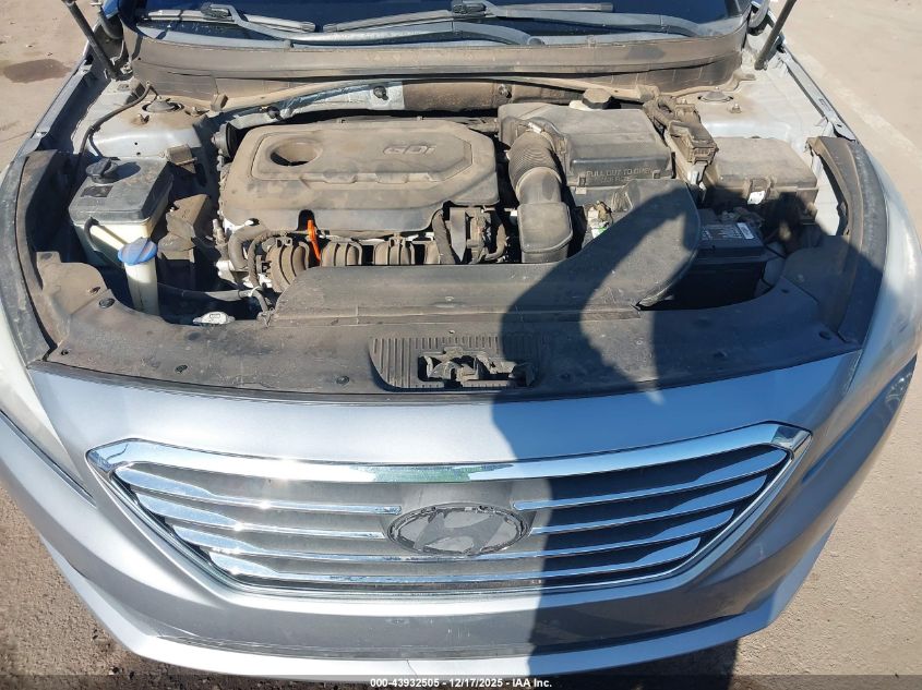 2016 Hyundai Sonata Se VIN: 5NPE24AF0GH345200 Lot: 43932505