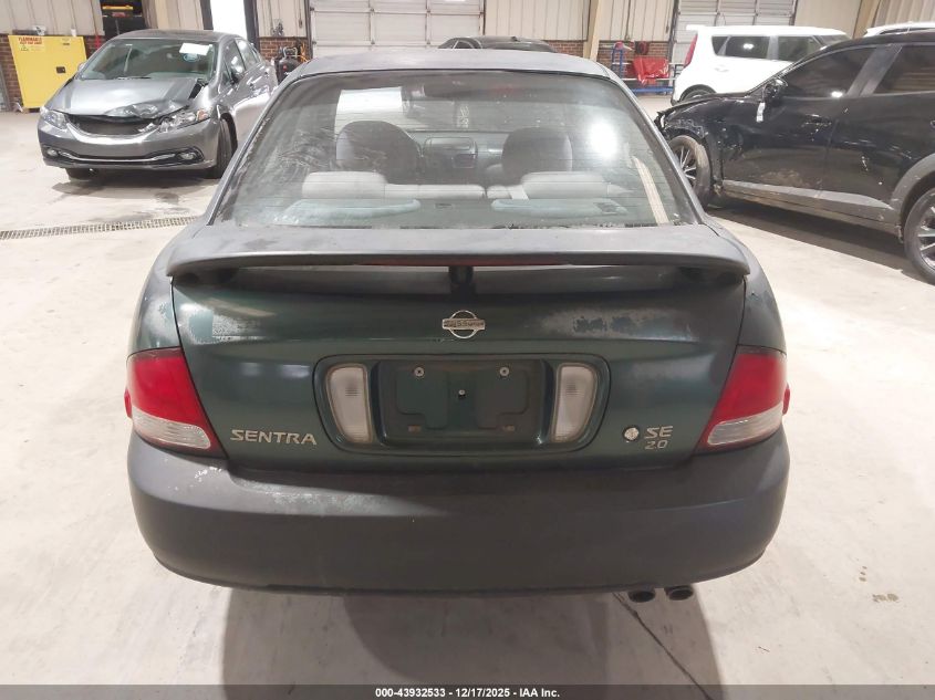 2000 Nissan Sentra Se VIN: 3N1BB51D1YL103592 Lot: 43932533