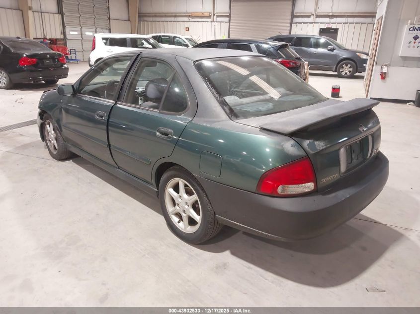 2000 Nissan Sentra Se VIN: 3N1BB51D1YL103592 Lot: 43932533