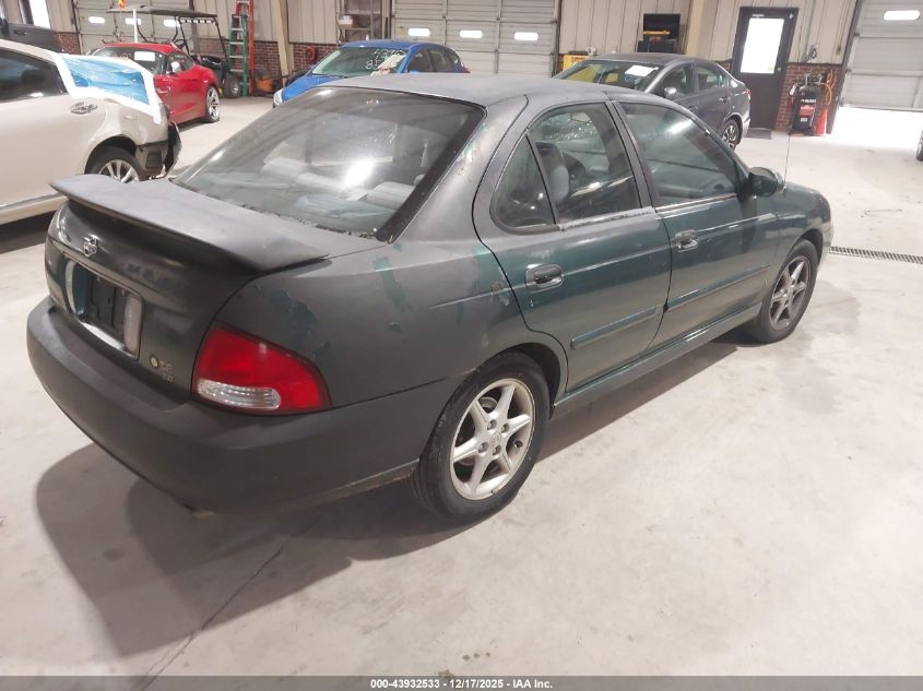 2000 Nissan Sentra Se VIN: 3N1BB51D1YL103592 Lot: 43932533