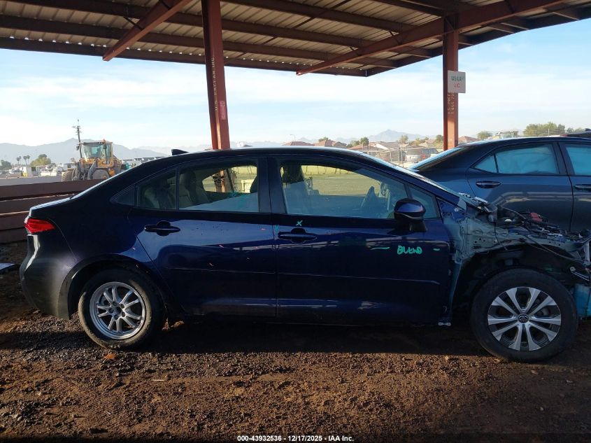2021 Toyota Corolla Hybrid Le VIN: JTDEAMDE0MJ006929 Lot: 43932536