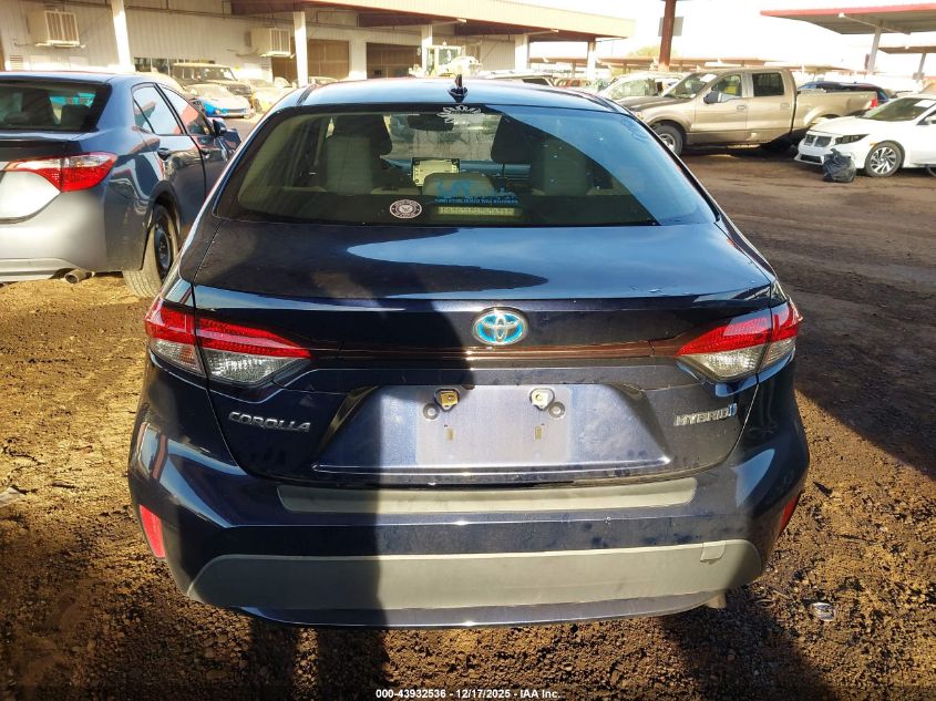 2021 Toyota Corolla Hybrid Le VIN: JTDEAMDE0MJ006929 Lot: 43932536