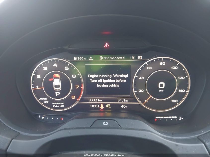 2019 Audi A3 45 Premium VIN: WAUJEGFF3KA106673 Lot: 43932548