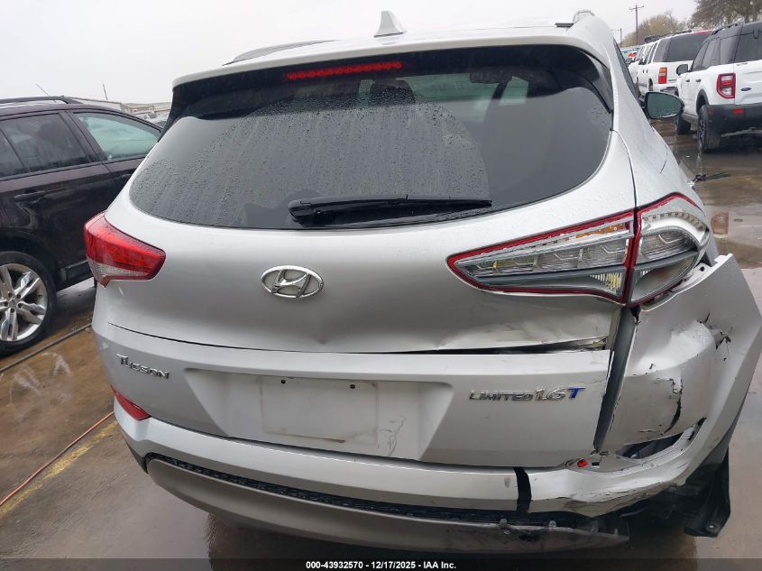 2016 Hyundai Tucson Limited VIN: KM8J33A28GU165323 Lot: 43932570