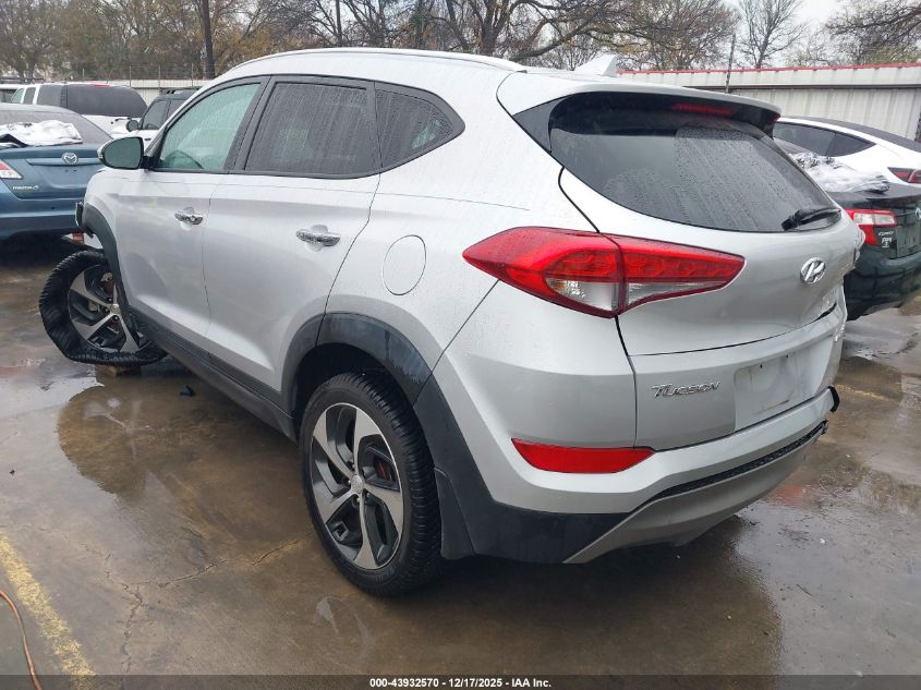 2016 Hyundai Tucson Limited VIN: KM8J33A28GU165323 Lot: 43932570