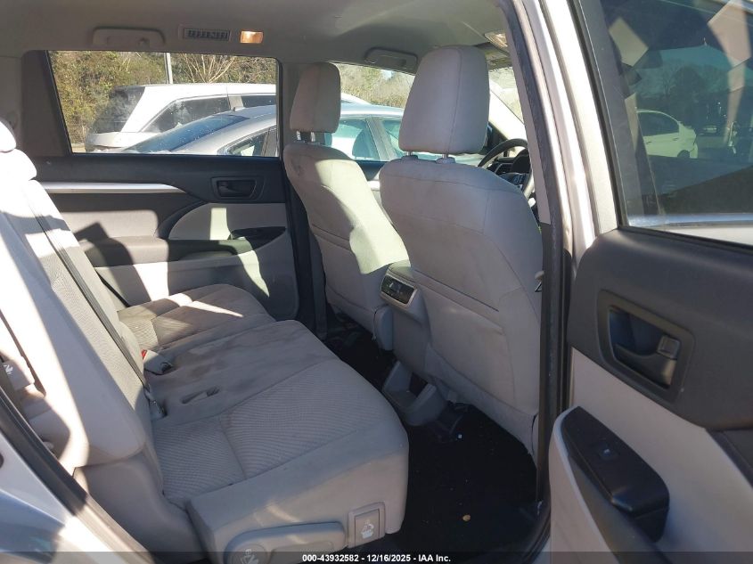 2019 Toyota Highlander Le VIN: 5TDZZRFH3KS366839 Lot: 43932582