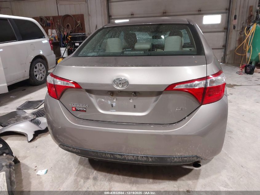 2016 Toyota Corolla Le VIN: 2T1BURHE1GC659545 Lot: 43932584