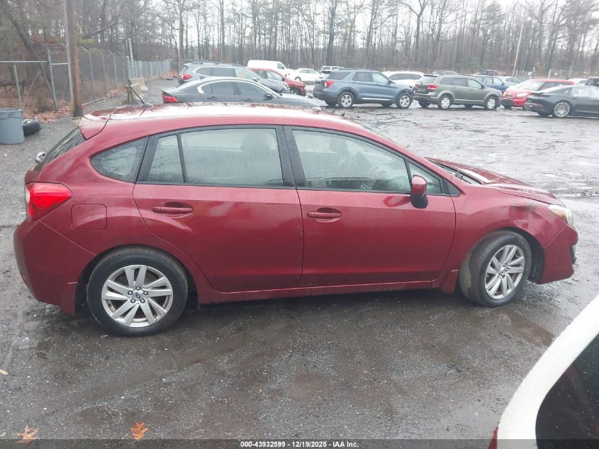 2015 Subaru Impreza 2.0I Premium VIN: JF1GPAC61FH268586 Lot: 43932599