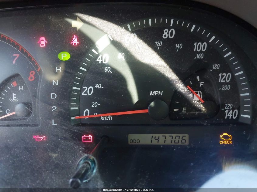 2003 Toyota Camry Le VIN: JTDBE32K830196753 Lot: 43932601