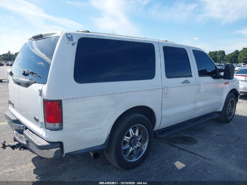 2000 Ford Excursion Xlt VIN: 1FMNU40L2YEA90693 Lot: 43932611