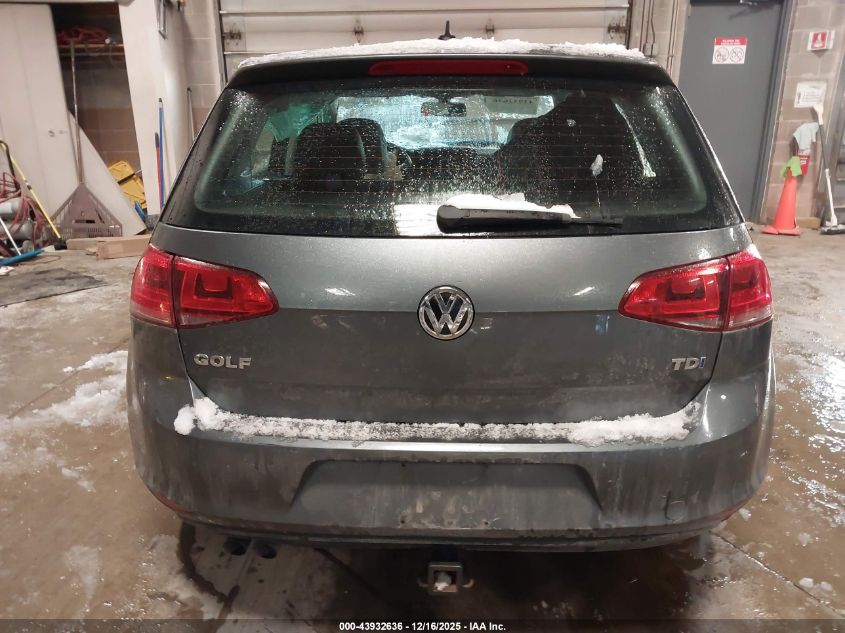 2015 Volkswagen Golf Tdi Se 4-Door VIN: 3VW2A7AUXFM022686 Lot: 43932636