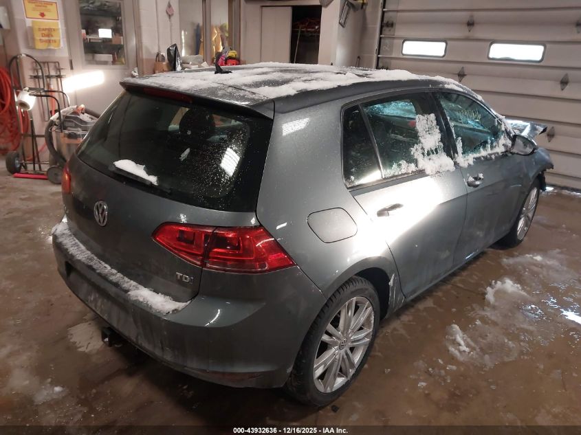 2015 Volkswagen Golf Tdi Se 4-Door VIN: 3VW2A7AUXFM022686 Lot: 43932636