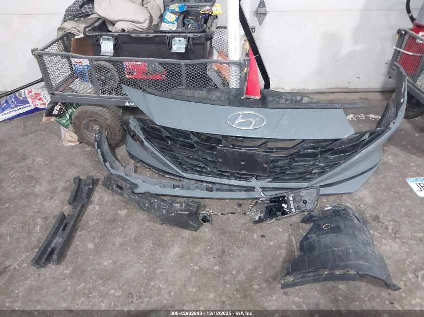 2022 Hyundai Elantra Hybrid Blue VIN: KMHLM4AJ1NU028448 Lot: 43932648