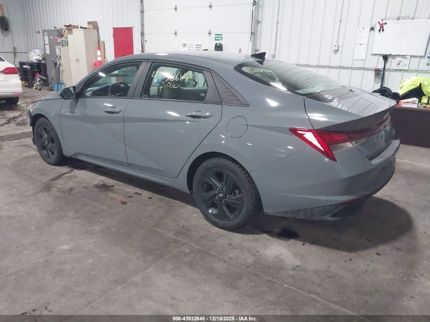 2022 Hyundai Elantra Hybrid Blue