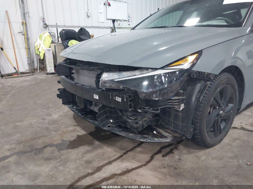 2022 Hyundai Elantra Hybrid Blue VIN: KMHLM4AJ1NU028448 Lot: 43932648