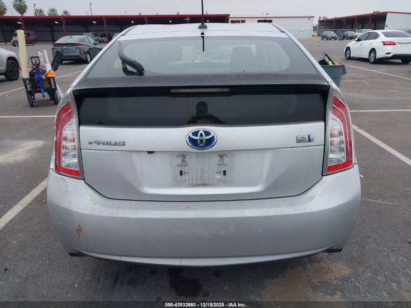 2012 Toyota Prius Three VIN: JTDKN3DU1C5456895 Lot: 43932660