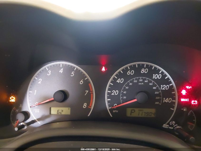 2012 Toyota Corolla Le VIN: 2T1BU4EE8CC796211 Lot: 43932661