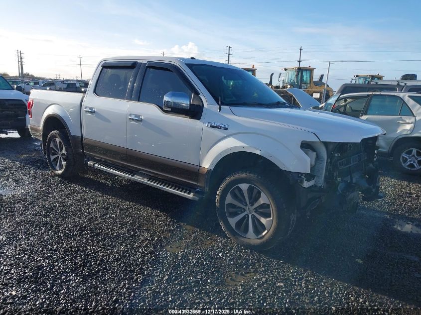 2015 Ford F-150 Lariat VIN: 1FTEW1EF2FFA93410 Lot: 43932665