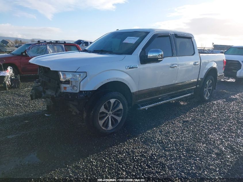 2015 Ford F-150 Lariat VIN: 1FTEW1EF2FFA93410 Lot: 43932665