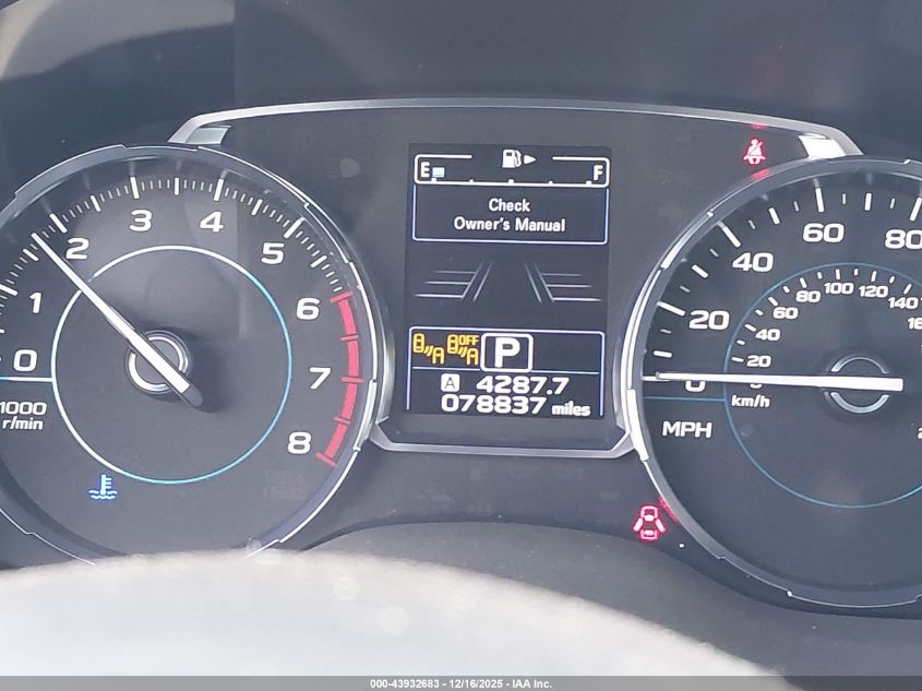 2017 Subaru Forester 2.5I Premium VIN: JF2SJAGCXHH501942 Lot: 43932683