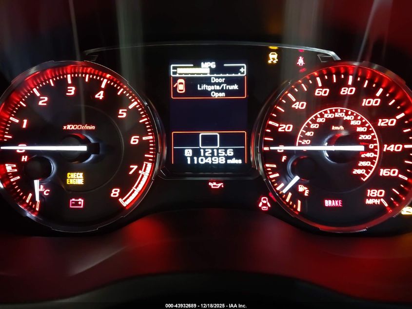 2017 Subaru Wrx Premium VIN: JF1VA1F60H9802467 Lot: 43932689