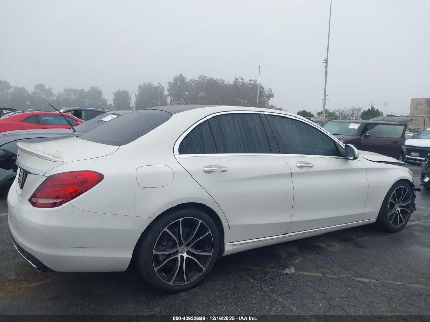 2015 Mercedes-Benz C 300 VIN: 55SWF4JB6FU086018 Lot: 43932699