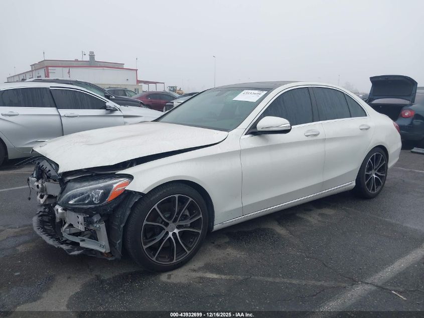 2015 Mercedes-Benz C 300 VIN: 55SWF4JB6FU086018 Lot: 43932699