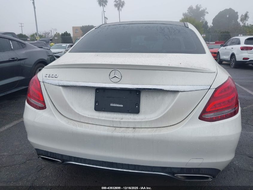 2015 Mercedes-Benz C 300 VIN: 55SWF4JB6FU086018 Lot: 43932699