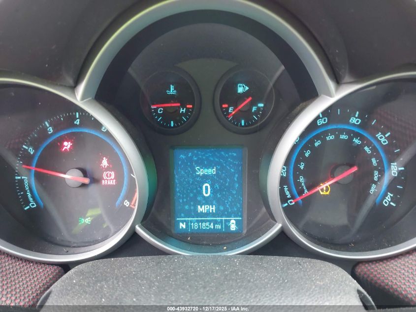 2012 Chevrolet Cruze 1Lt VIN: 1G1PF5SC9C7195098 Lot: 43932720