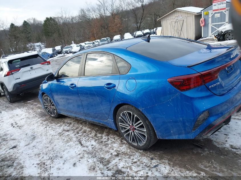 2022 Kia Forte Gt VIN: 3KPF44AC9NE451702 Lot: 43932722