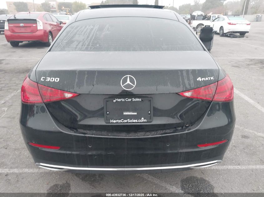 2024 Mercedes-Benz C 300 VIN: W1KAF4HB2RR166440 Lot: 43932736