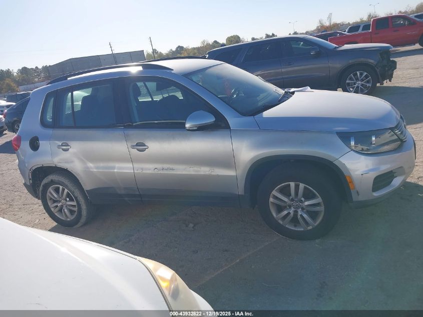 2015 Volkswagen Tiguan S VIN: WVGAV7AX8FW503268 Lot: 43932822