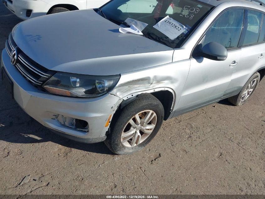 2015 Volkswagen Tiguan S VIN: WVGAV7AX8FW503268 Lot: 43932822