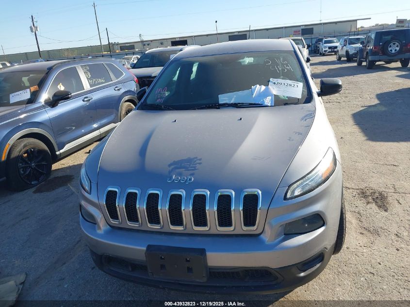 2017 Jeep Cherokee Sport Fwd VIN: 1C4PJLAS8HD216454 Lot: 43932823