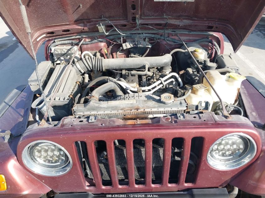 2001 Jeep Wrangler Sport VIN: 1J4FA49S21P327568 Lot: 43932883