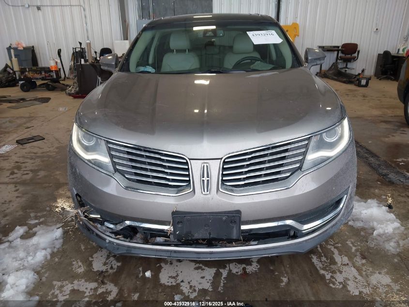 2017 Lincoln Mkx Reserve VIN: 2LMPJ8LR3HBL25367 Lot: 43932916