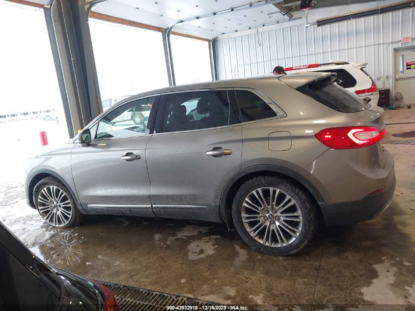 2017 Lincoln Mkx Reserve VIN: 2LMPJ8LR3HBL25367 Lot: 43932916