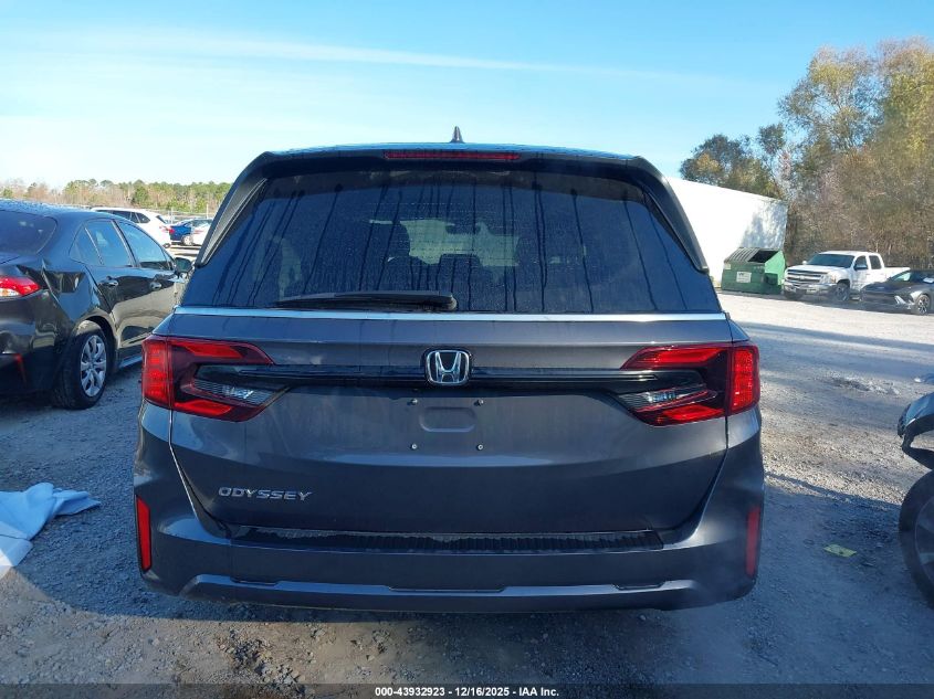 2025 Honda Odyssey Ex-L VIN: 5FNRL6H65SB082256 Lot: 43932923