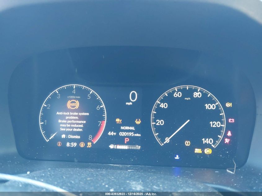 2025 Honda Odyssey Ex-L VIN: 5FNRL6H65SB082256 Lot: 43932923