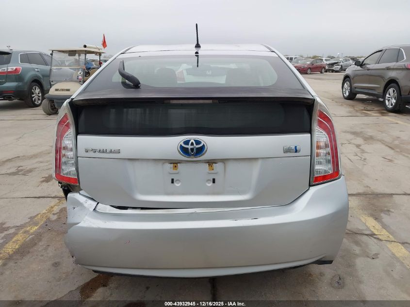 2012 Toyota Prius Two VIN: JTDKN3DU1C5433780 Lot: 43932945