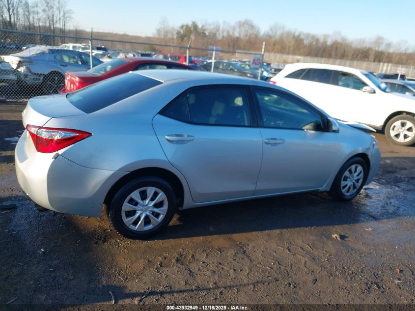 2015 Toyota Corolla L VIN: 2T1BURHE9FC346015 Lot: 43932949