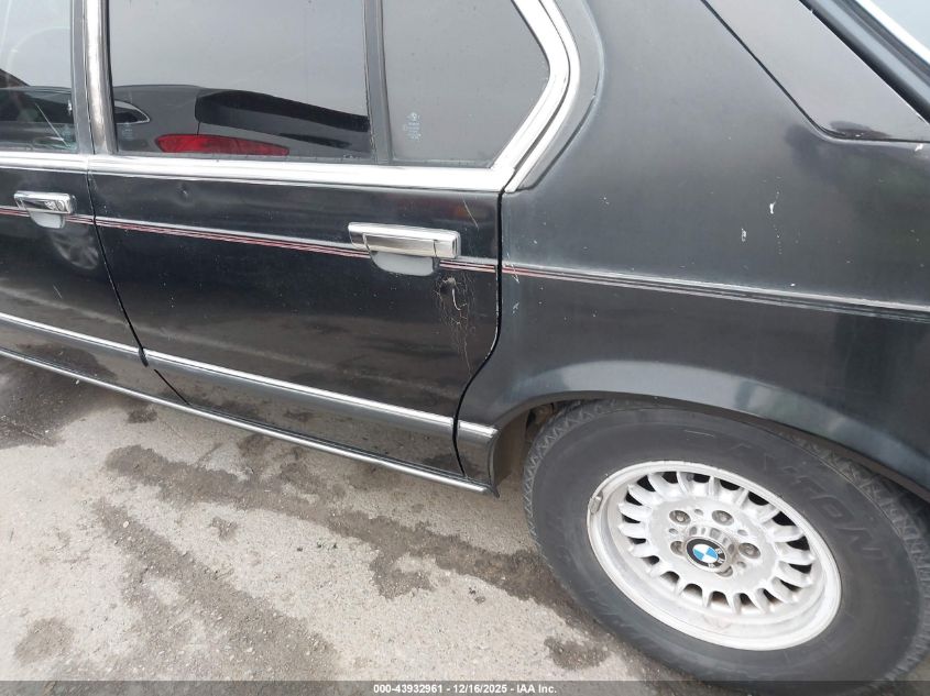 1984 BMW 733 I VIN: WBAFF7401E7397791 Lot: 43932961