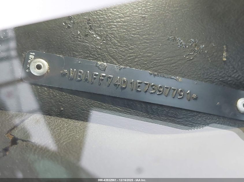 1984 BMW 733 I VIN: WBAFF7401E7397791 Lot: 43932961