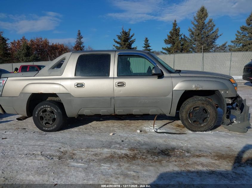 2002 Chevrolet Avalanche 1500 VIN: 3GNEC13T82G109983 Lot: 43933016