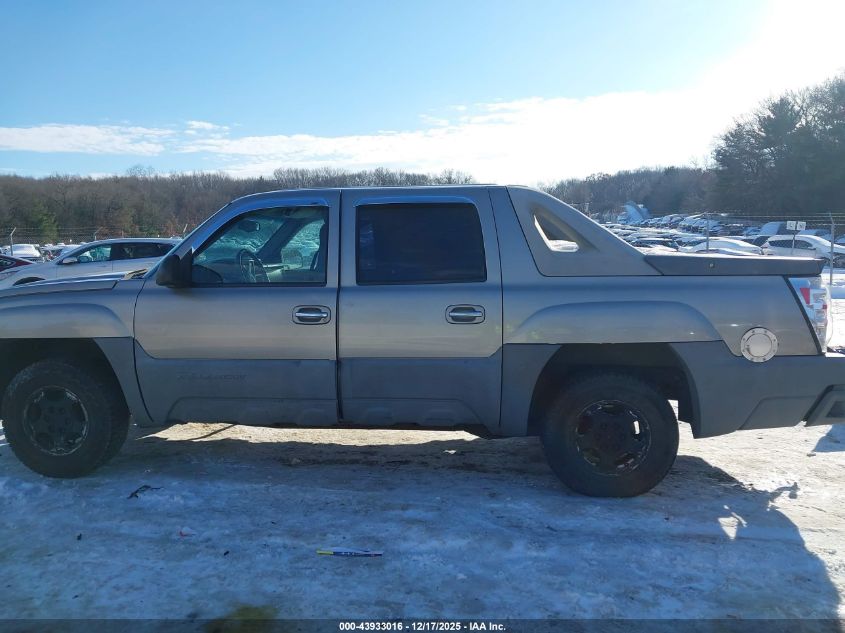 2002 Chevrolet Avalanche 1500 VIN: 3GNEC13T82G109983 Lot: 43933016