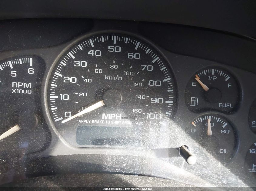 2002 Chevrolet Avalanche 1500 VIN: 3GNEC13T82G109983 Lot: 43933016