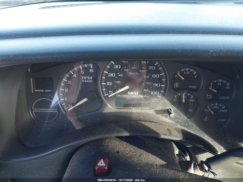 2002 Chevrolet Avalanche 1500 VIN: 3GNEC13T82G109983 Lot: 43933016