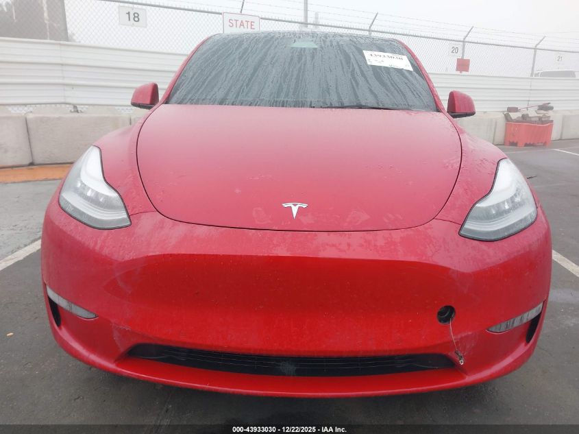 2021 Tesla Model Y Long Range Dual Motor All-Wheel Drive VIN: 5YJYGDEE9MF158368 Lot: 43933030
