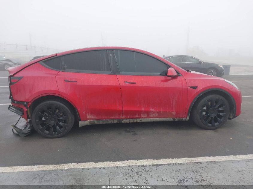 2021 Tesla Model Y Long Range Dual Motor All-Wheel Drive VIN: 5YJYGDEE9MF158368 Lot: 43933030