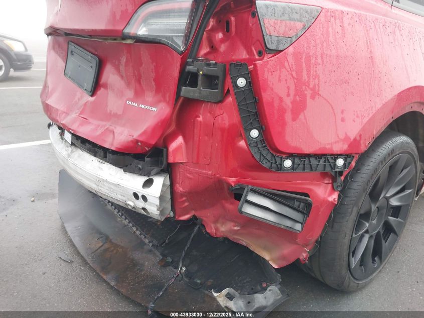 2021 Tesla Model Y Long Range Dual Motor All-Wheel Drive VIN: 5YJYGDEE9MF158368 Lot: 43933030